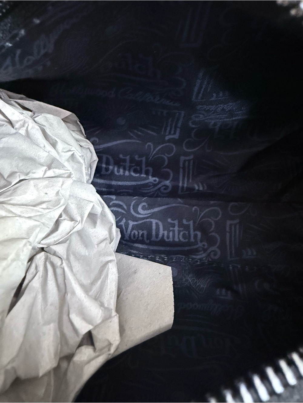 NWT Von Dutch Barrel Bag in Dark Denim MSRP $149 - Picture 5 of 5